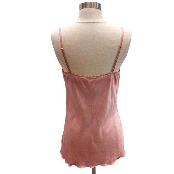 Satin Cowl Neck Spaghetti Strap Blouse With Lace Underlay - Picture 8 of 12